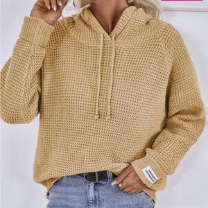 NWOT Charming Charlie Hooded Sweater - L